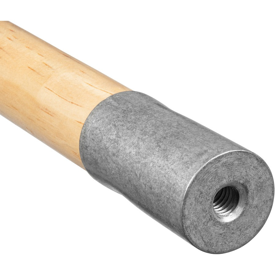 Image of Genuine Joe Handle,Heavy-duty Wood,Screw Tip,15/16"Dia,x60"L,Natural