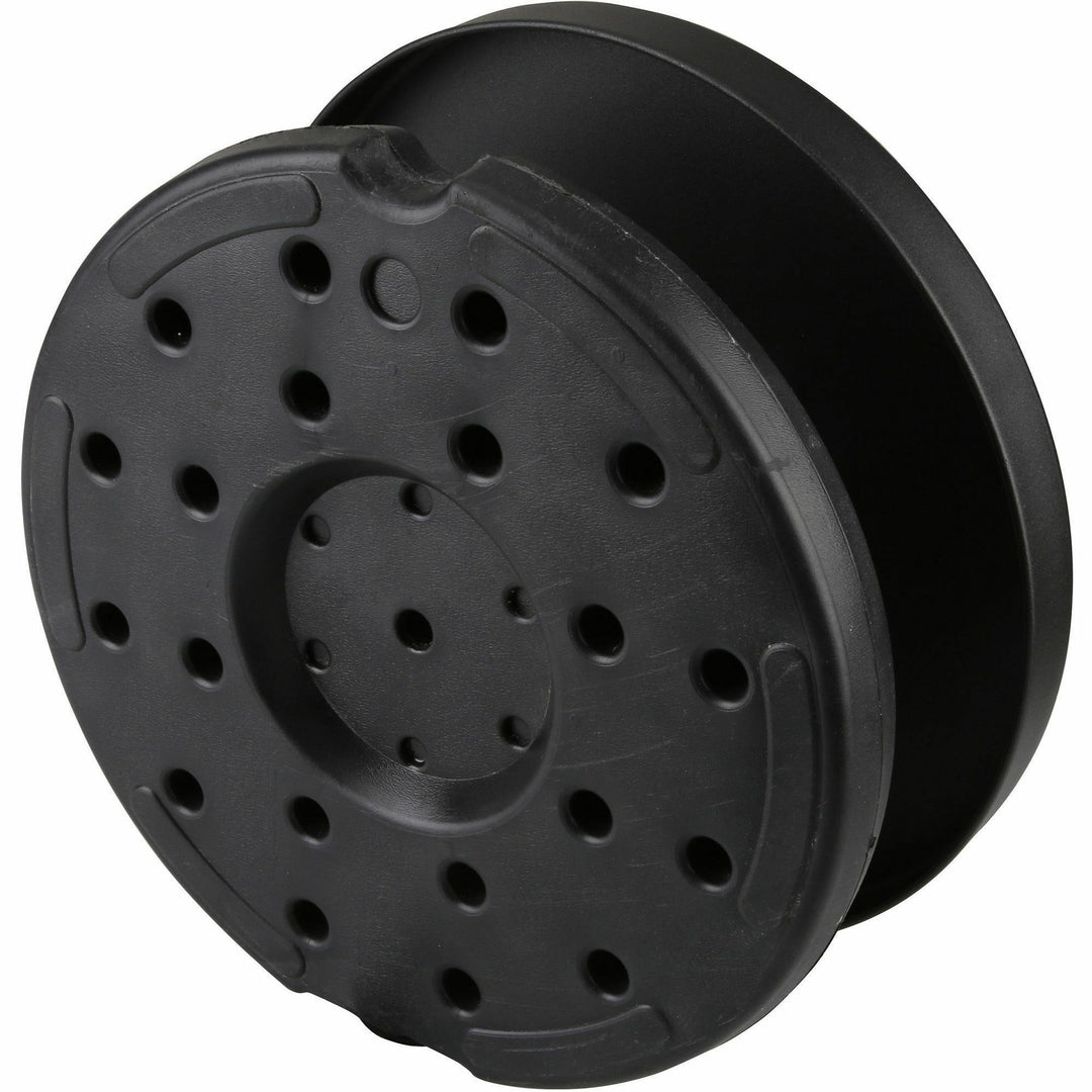 Image of Genuine Joe 00467 Crowd-Control Bases, Rubber Feet, Floor Standing, Black, Steel, Concrete, 2 / Carton