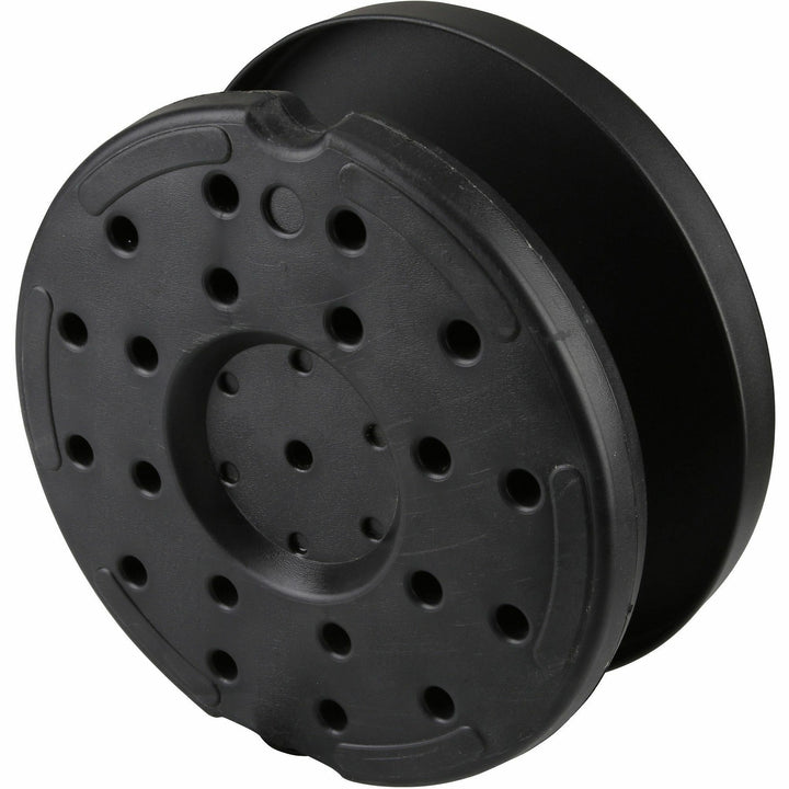 Image of Genuine Joe 00467 Crowd-Control Bases, Rubber Feet, Floor Standing, Black, Steel, Concrete, 2 / Carton