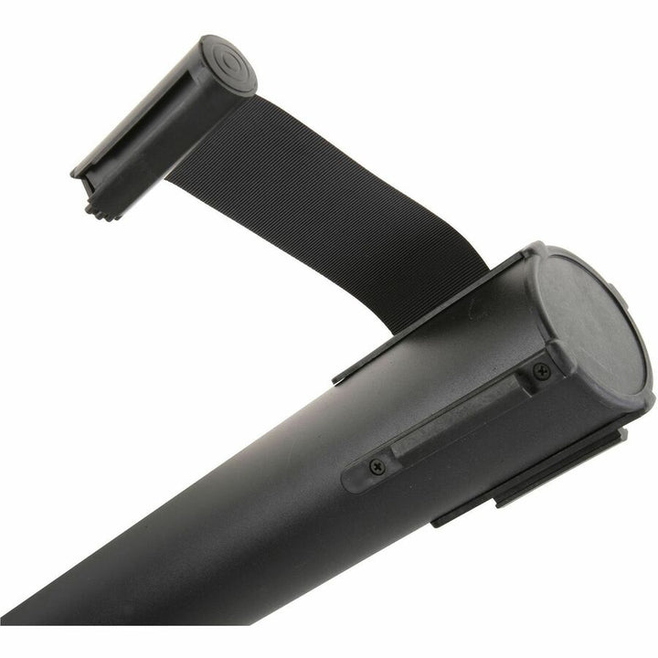 Image of Genuine Joe Posts, w/Adj Nylon Web Tape, 34"H, 2/CT, Black