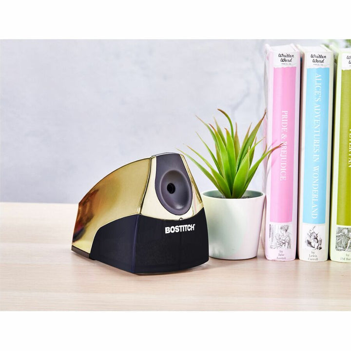 Image of Bostitch® Pencil Sharpener, Electric, 4"x8-1/3"x4-1/4", Gold