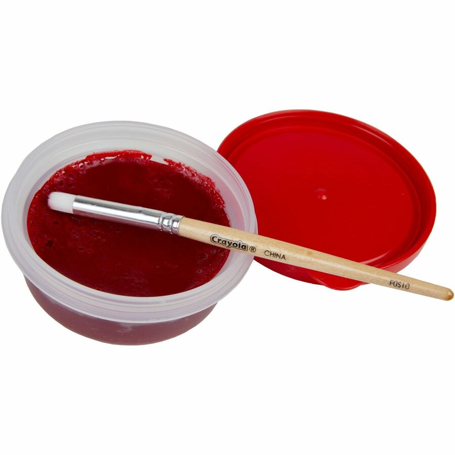 Image of Crayola® Paint Kit, 5 Semi-Solid Paints, 1 Brush, 20 Sheets, MI