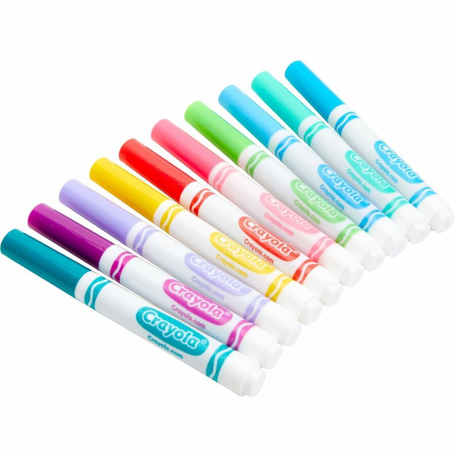 Image of Crayola 587725 Bright/Bold Broad Line Markers, Multicolor Ink, 10 / Pack