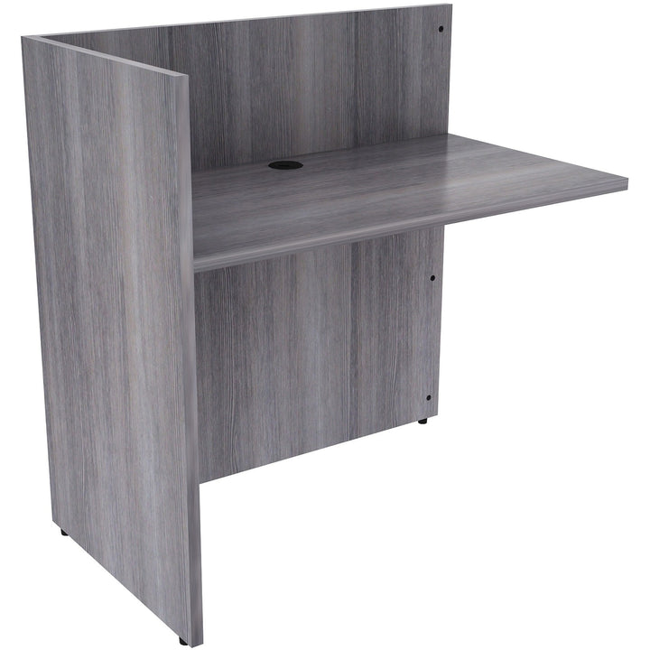 Image of Lorell Reception Return, 42"x24"x41-1/2", Weathered Charcoal
