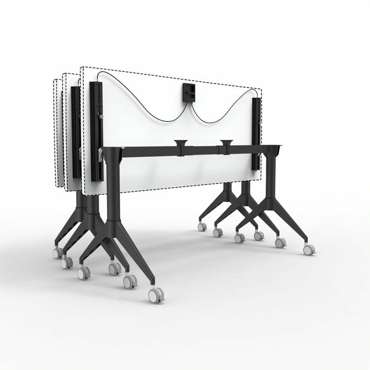 Image of Lorell Base, f/Training Tabletop, Width-Adj, 29-1/2"H, Black