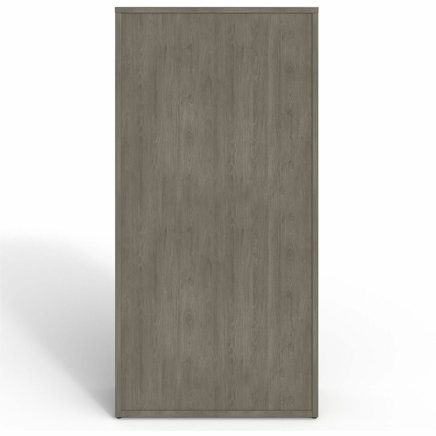 Image of Lorell Bookcase, 5-Shelf, Prominence, 34"Wx12"Dx69"H, Gray Elm