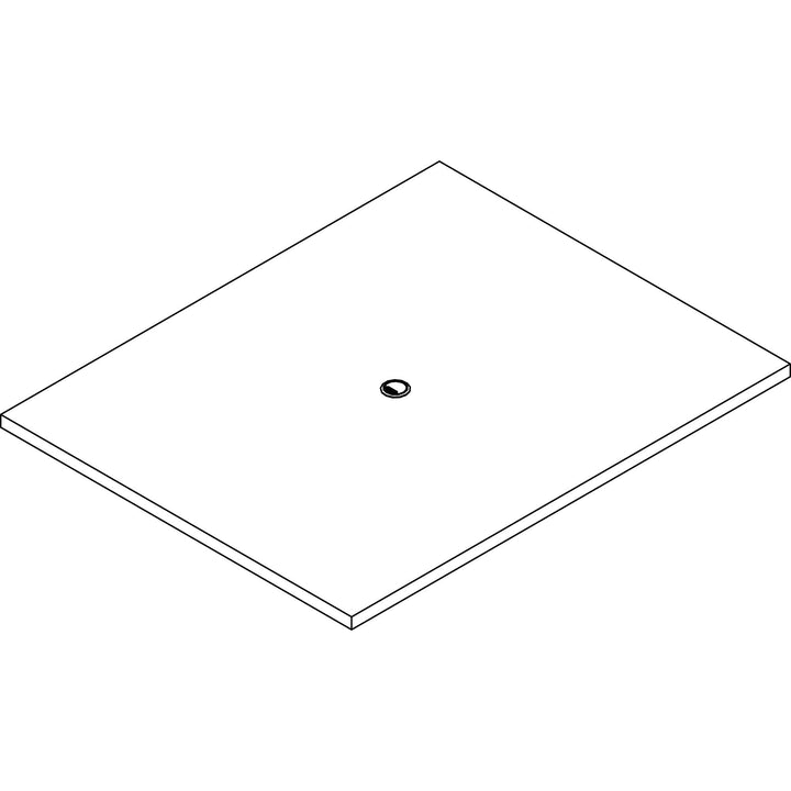 Image of Lorell Tabletop, Rectangular, Modular, 60"x48"x1-1/2", Gray Elm