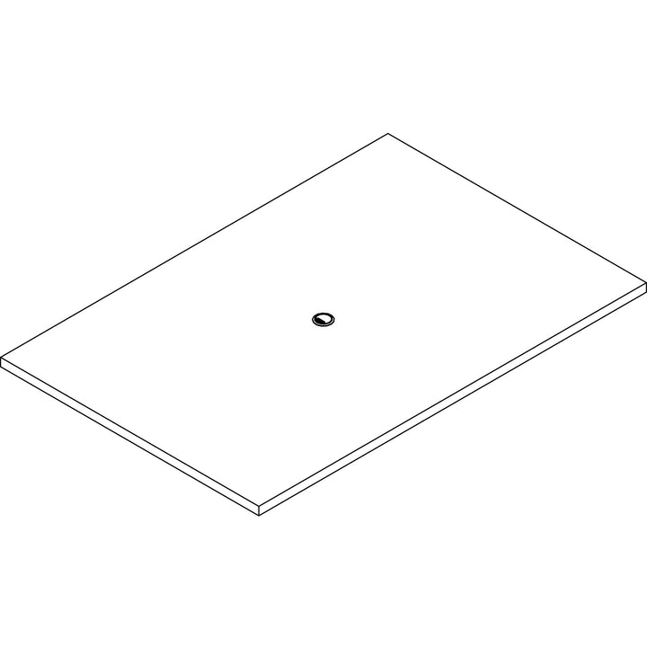 Image of Lorell Tabletop, Rectangular, Modular, 72"x48"x1-1/2", Gray Elm