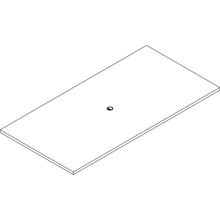 Image of Lorell Tabletop, Rectangular, Modular, 96"x48"x1-1/2", Gray Elm