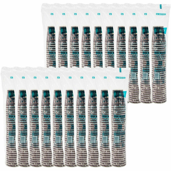 Image of Solo DWTG12STCT ThermoGuard 12 oz Double Walled Paper Hot Cups, 12 fl oz, Multi, Paper, Polyethylene, Hot Drink, Beverage, 30/Bag, 20 / Carton