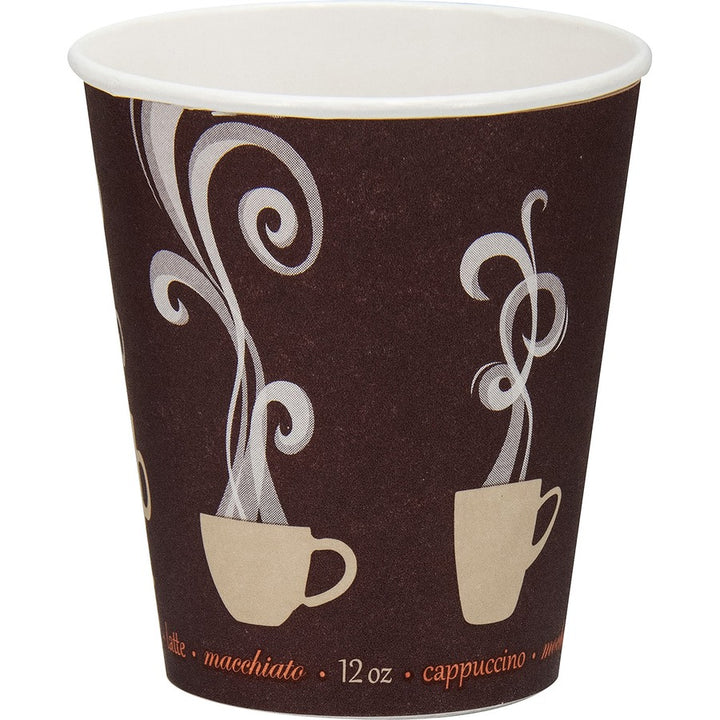 Image of Solo DWTG12STCT ThermoGuard 12 oz Double Walled Paper Hot Cups, 12 fl oz, Multi, Paper, Polyethylene, Hot Drink, Beverage, 30/Bag, 20 / Carton