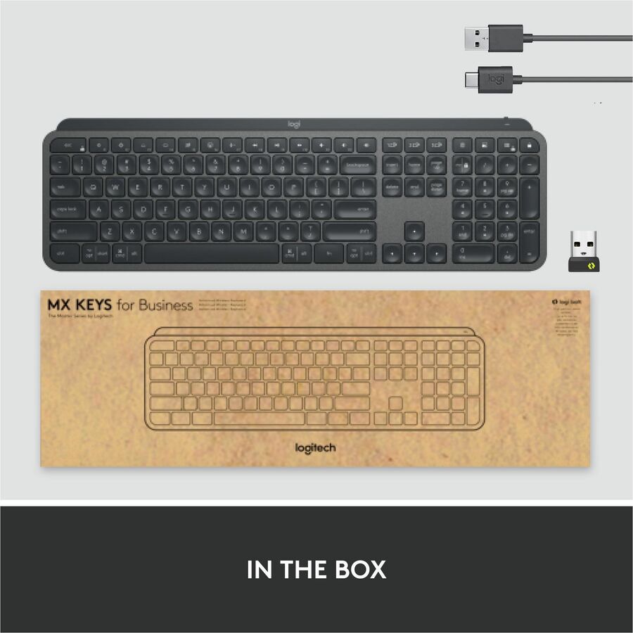Image of Logitech® MX Keys for Business Wireless Keyboard, Graphite