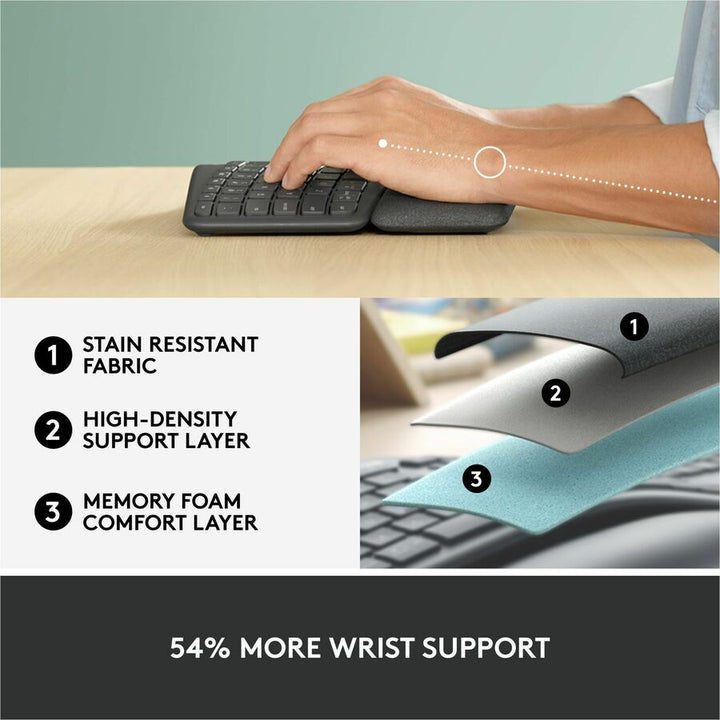 Image of Logitech® Ergo K860 Split Keyboard for Business, Graphite