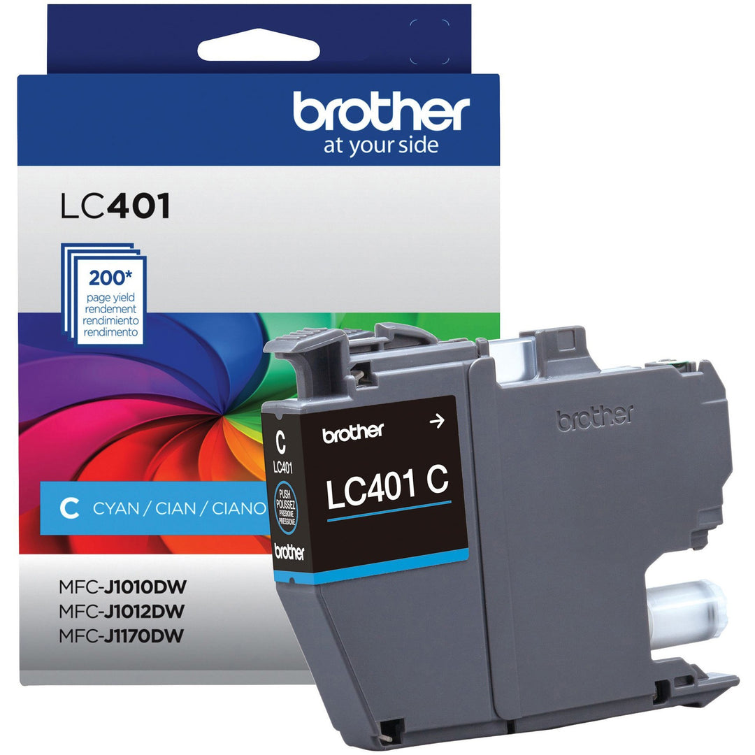 Image of Brother LC401CS Ink Cartridge, 200 Pages, 1 Each