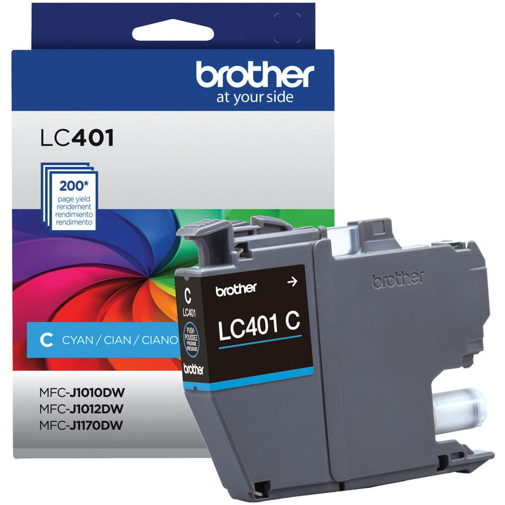 Image of Brother LC401CS Ink Cartridge, 200 Pages, 1 Each