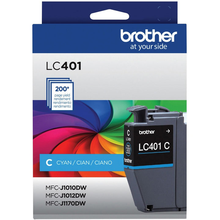 Image of Brother LC401CS Ink Cartridge, 200 Pages, 1 Each