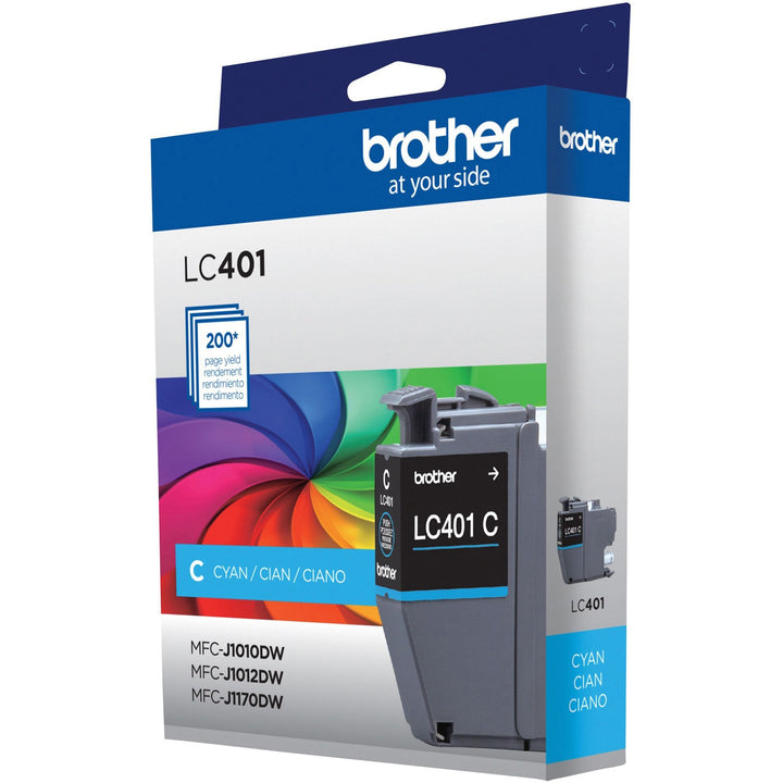 Image of Brother LC401CS Ink Cartridge, 200 Pages, 1 Each