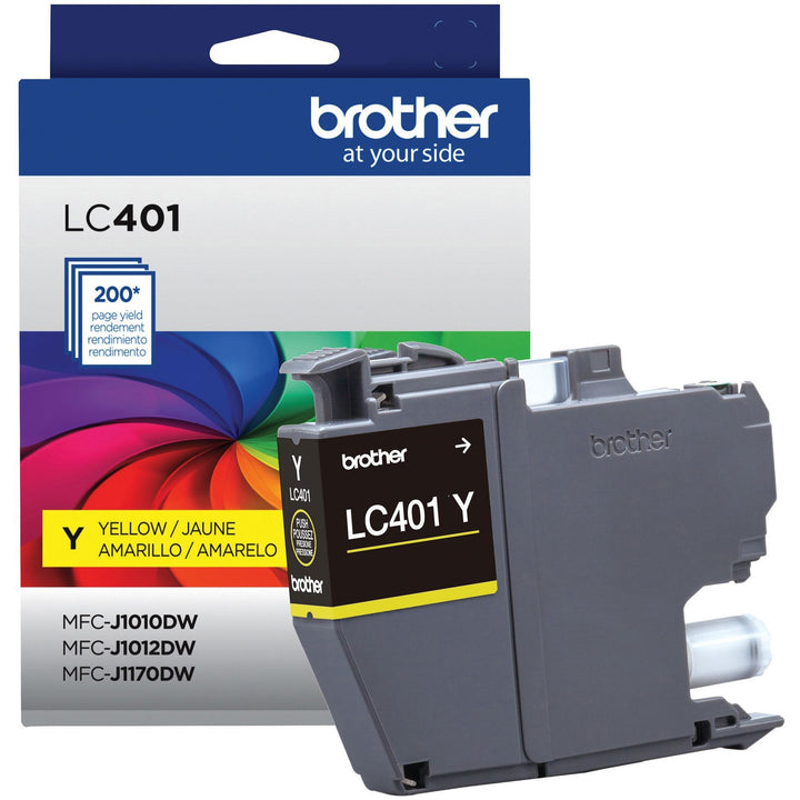 Image of Brother LC401YS Ink Cartridge, 200 Pages, 1 Each