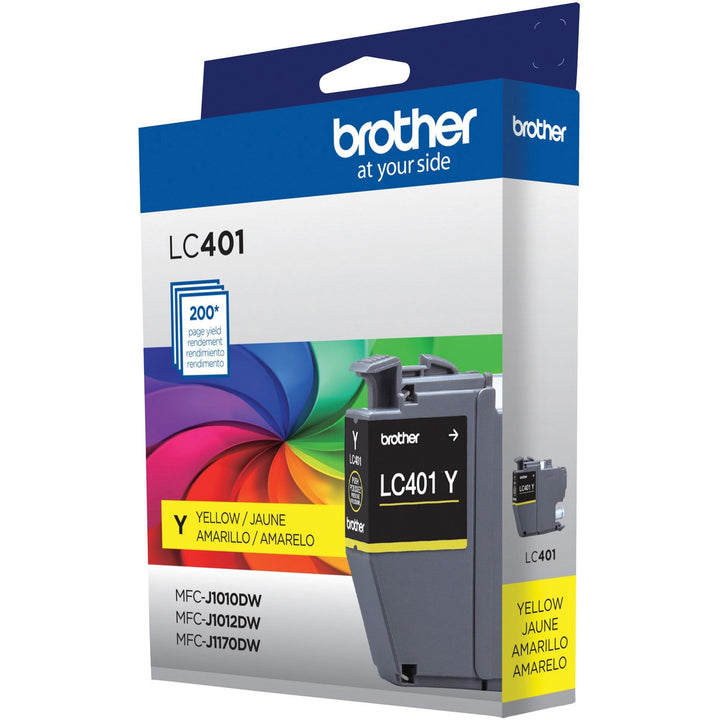 Image of Brother LC401YS Ink Cartridge, 200 Pages, 1 Each