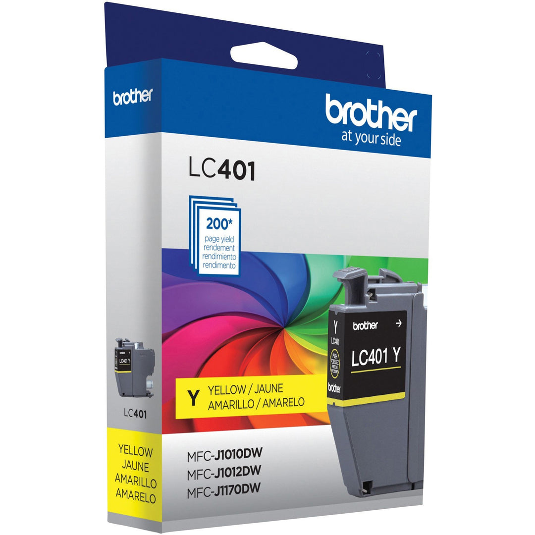 Image of Brother LC401YS Ink Cartridge, 200 Pages, 1 Each