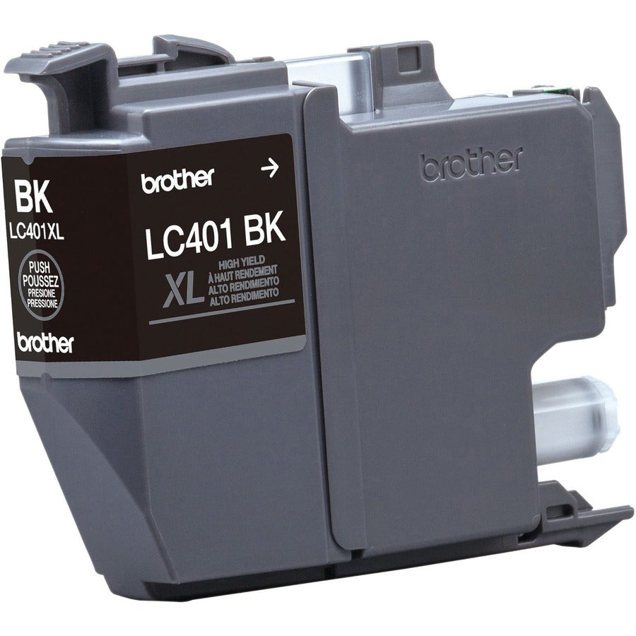 Image of Brother LC401XLBKS LC401XLBK Black Ink Cartridge, 500 Pages, 1 Each