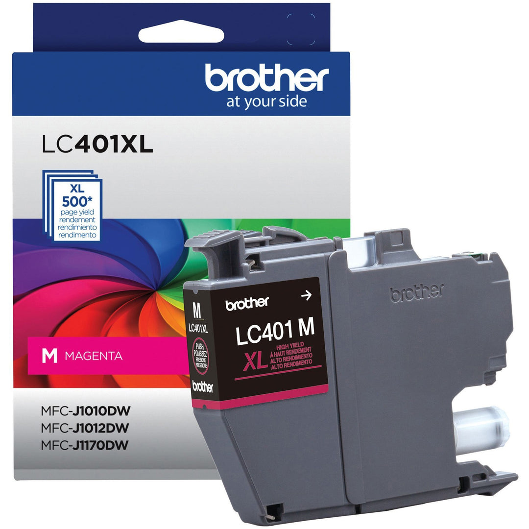 Image of Brother LC401XLMS LC401XLM Magenta Ink Cartridge, 500 Pages, 1 Each