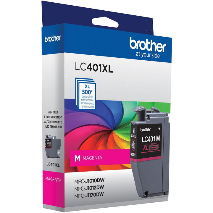 Image of Brother LC401XLMS LC401XLM Magenta Ink Cartridge, 500 Pages, 1 Each