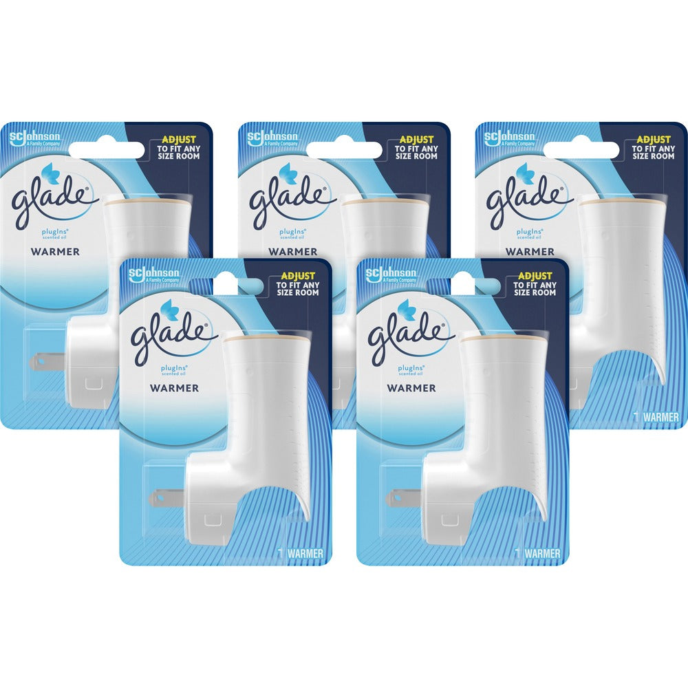 Image of S.C. Johnson Oil Warmer, Glade PlugIns, Refillable, 5/CT, White