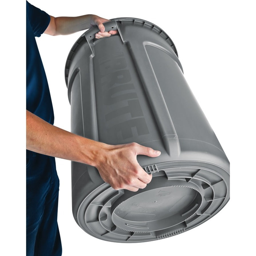 Image of Rubbermaid Commercial Products Brute Container, 20 Gal, 22-1/2"x19-3/8'x35-7/8", BK