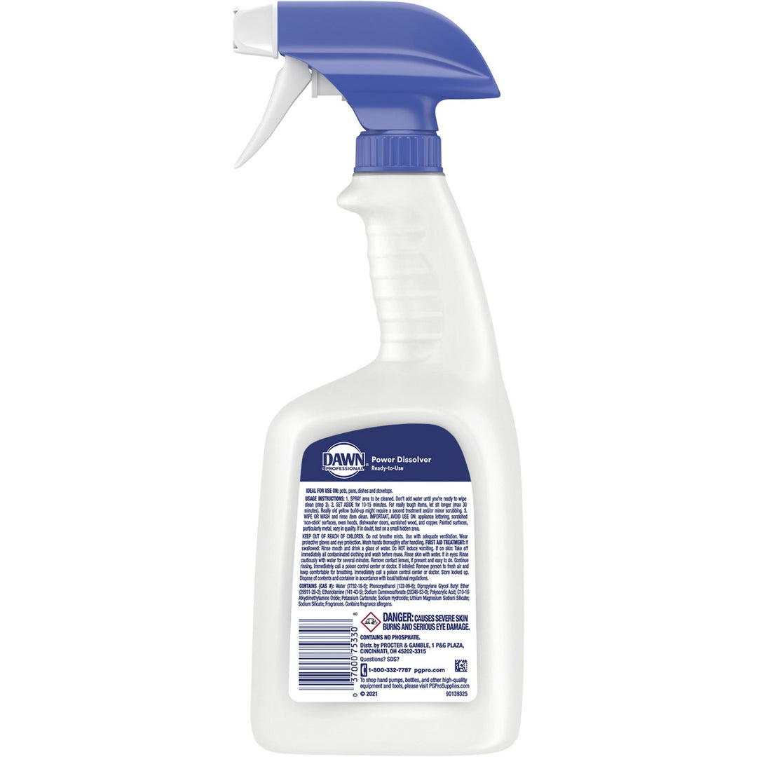 Image of Dawn 75330 Professional Power Dissolver, Ready-To-Use, 32 fl oz (1 quart), Scrub-free, White, 1 Bottle