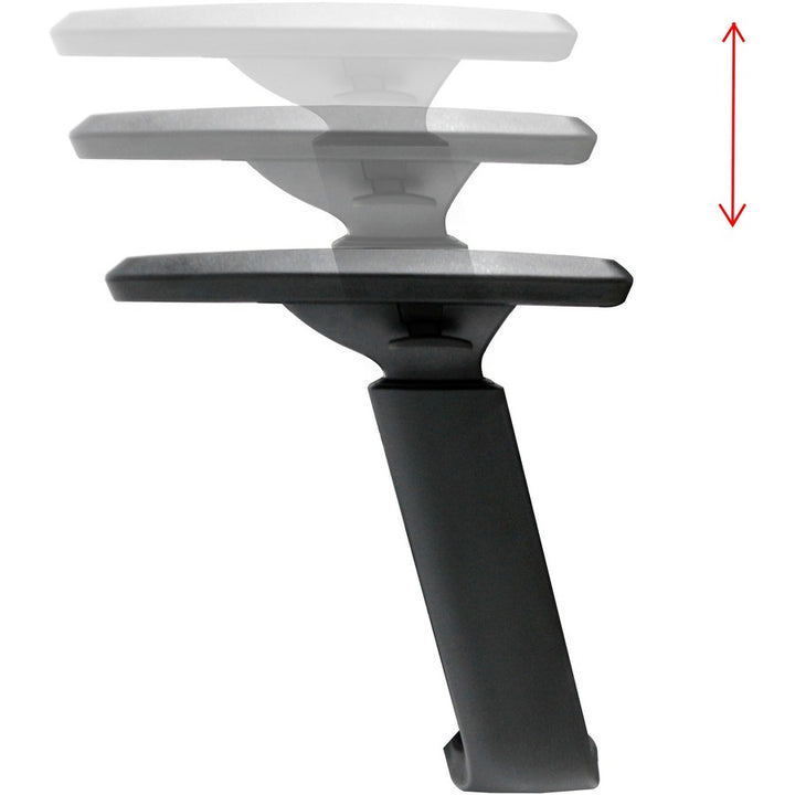 Image of Lorell High-Back Chair,w/Headrest,Mesh,28-3/8"x30-3/4",49-1/4",BK