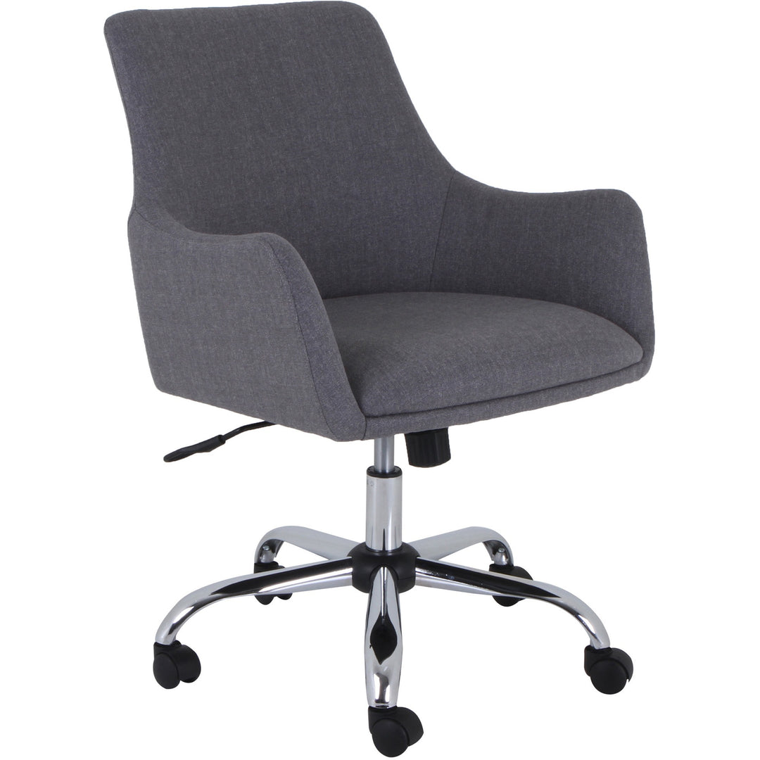 Image of Lorell Task Chair, Fabric, 25-5/8"x27-3/4"x32-7/8" to 36-3/4", Gray