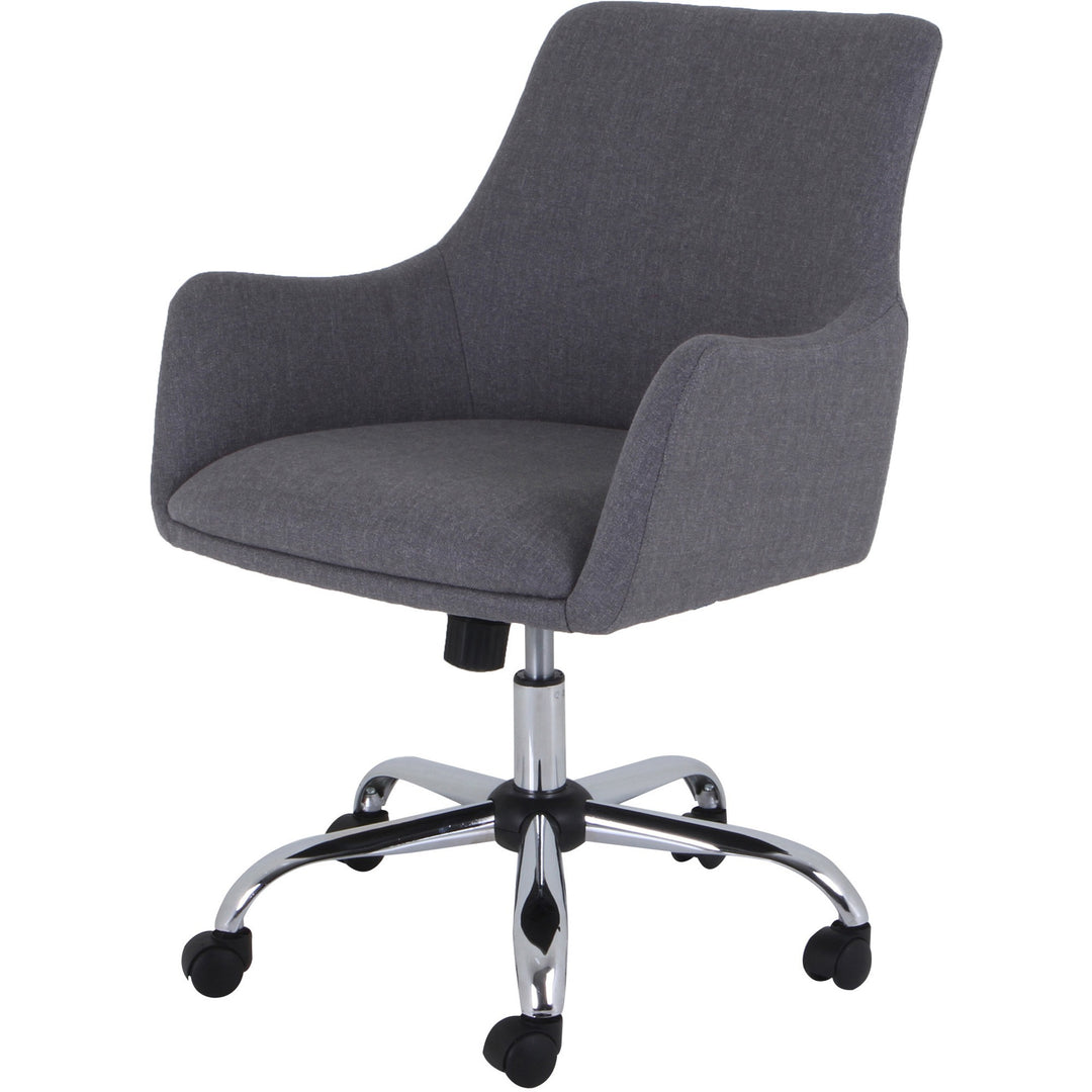 Image of Lorell Task Chair, Fabric, 25-5/8"x27-3/4"x32-7/8" to 36-3/4", Gray