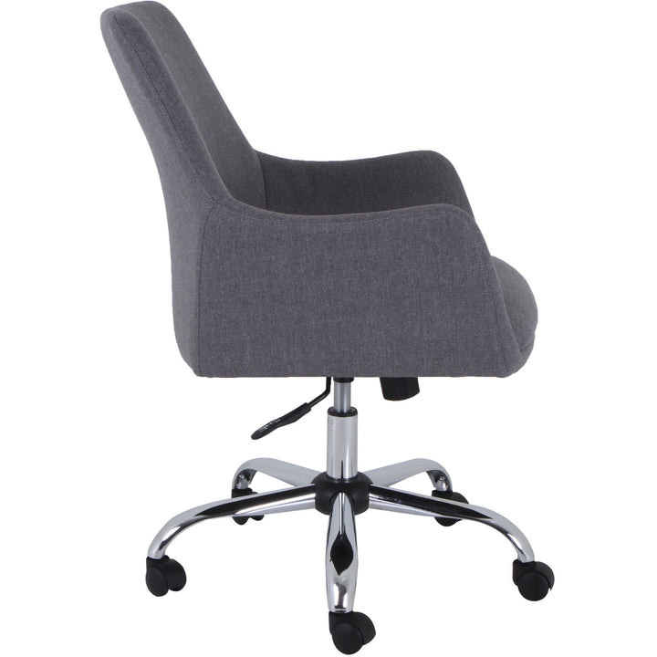 Image of Lorell Task Chair, Fabric, 25-5/8"x27-3/4"x32-7/8" to 36-3/4", Gray