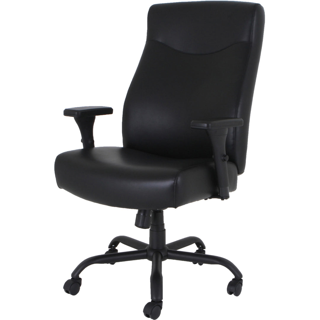 Image of Lorell High-Back Chair,Big&Tall,31-1/8"x20-1/4"x45-1/8"-48-7/8",BK