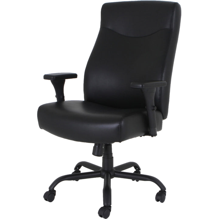 Image of Lorell High-Back Chair,Big&Tall,31-1/8"x20-1/4"x45-1/8"-48-7/8",BK