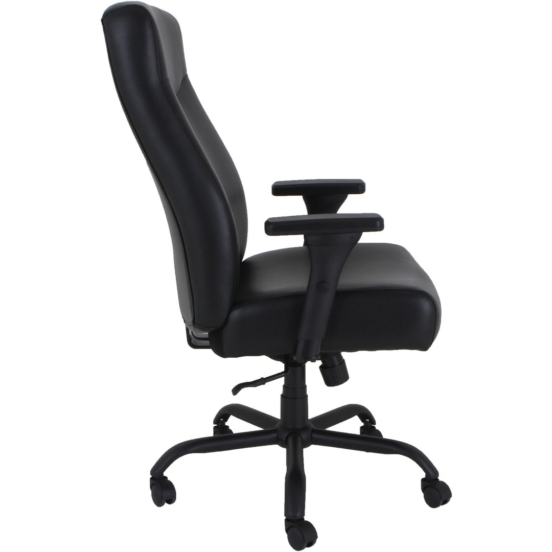 Image of Lorell High-Back Chair,Big&Tall,31-1/8"x20-1/4"x45-1/8"-48-7/8",BK