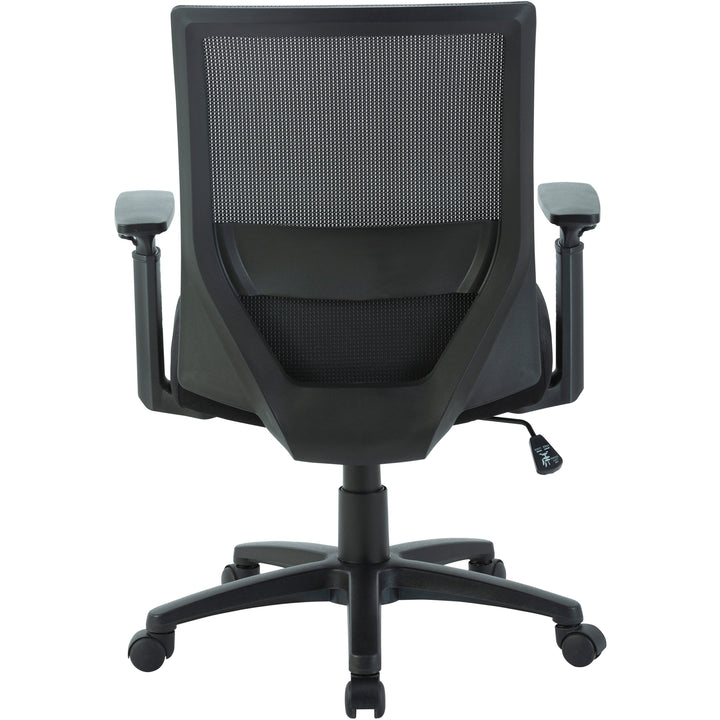 Image of Lorell Mid-Back Task Chair,Mesh,27-1/8"x26-1/2"x39",Black