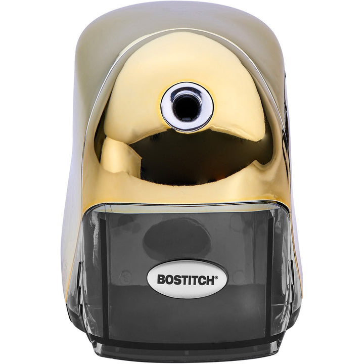 Image of Bostitch® Pencil Sharpener, Electric, Tip Saver, 4"x7-1/2"x5", Gold