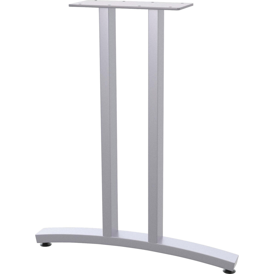 Image of Special-T Base,2 T-Legs,Glides,f/36"-84"Tops,2"x1",Metallic Silver