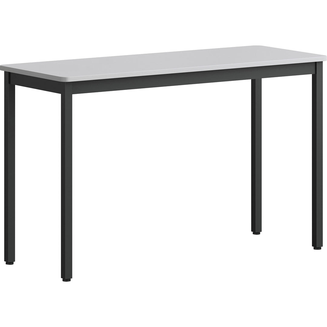 Image of Lorell Utility Table,Melamine/Steel,47.24"x17.72"x29.53",BK/GY