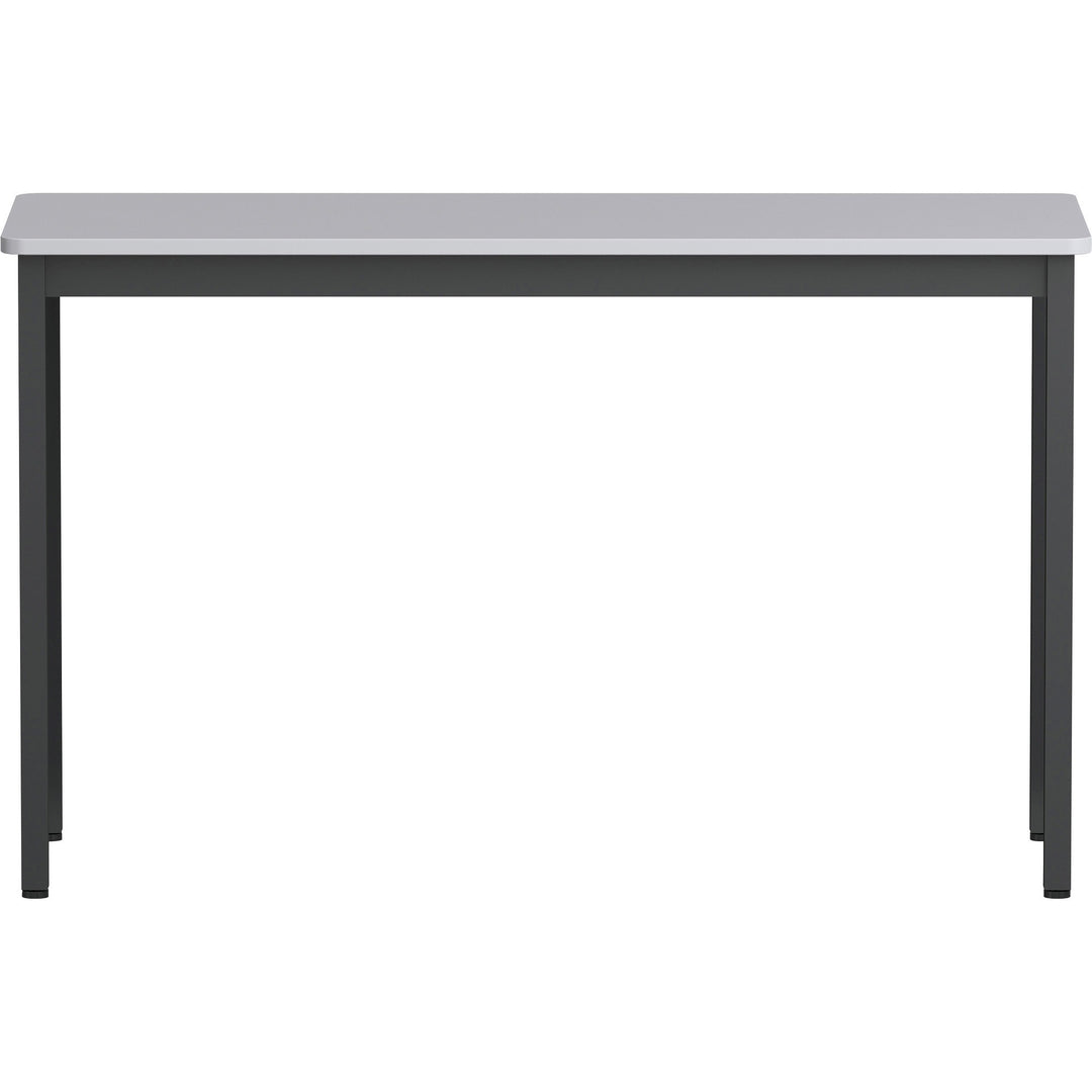 Image of Lorell Utility Table,Melamine/Steel,47.24"x17.72"x29.53",BK/GY
