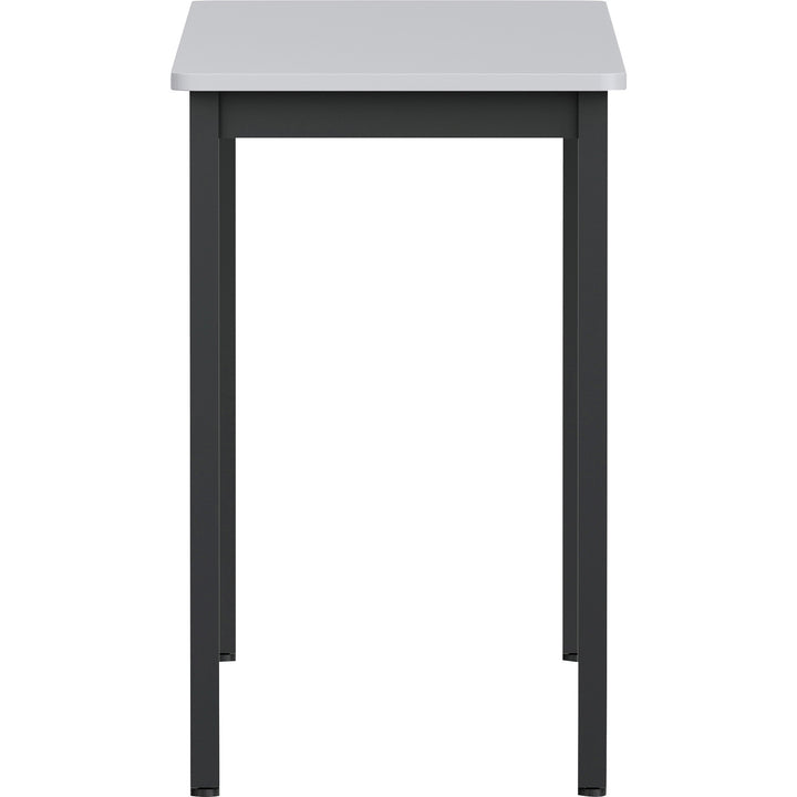 Image of Lorell Utility Table,Melamine/Steel,59.06"x17.72"x29.53",BK/GY