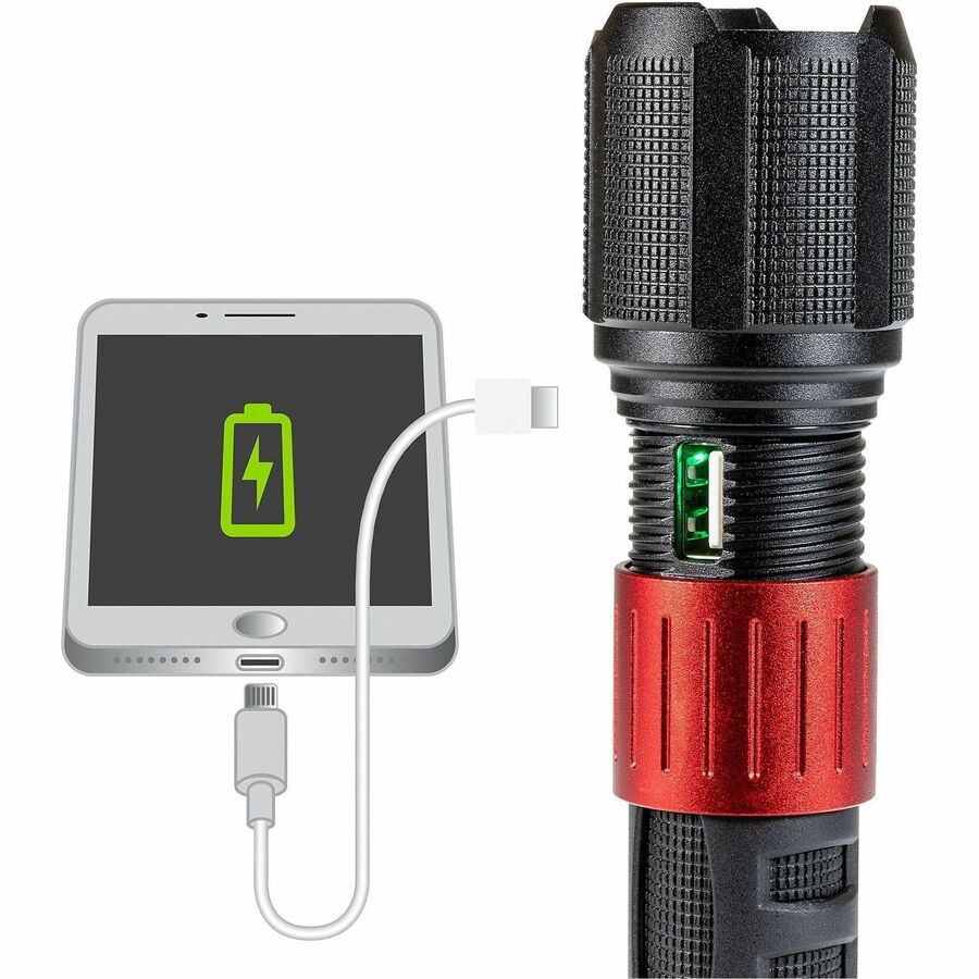 Image of Dorcy Ultra HD 41-4358 Ultra 1000 Lumen USB Rechargeable Flashlight With Powerbank