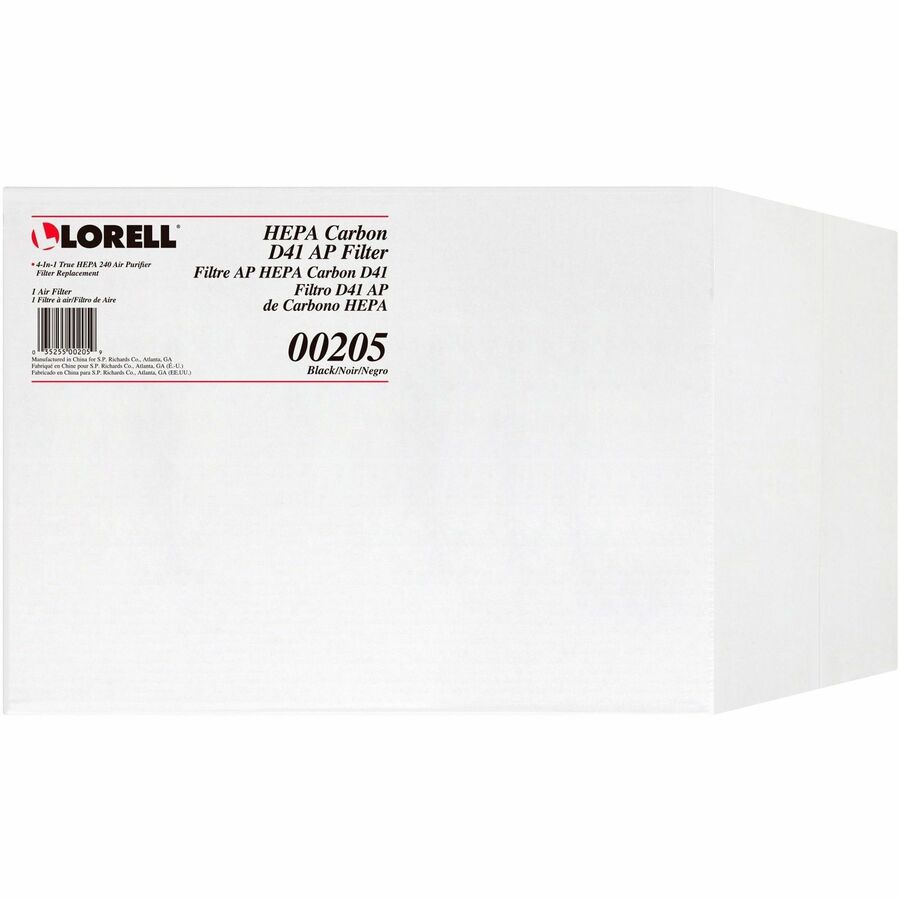 Image of Lorell Filter, 4-Layer, True HEPA, Carbon, 9.8"x1.34"x12.7", BK/WE