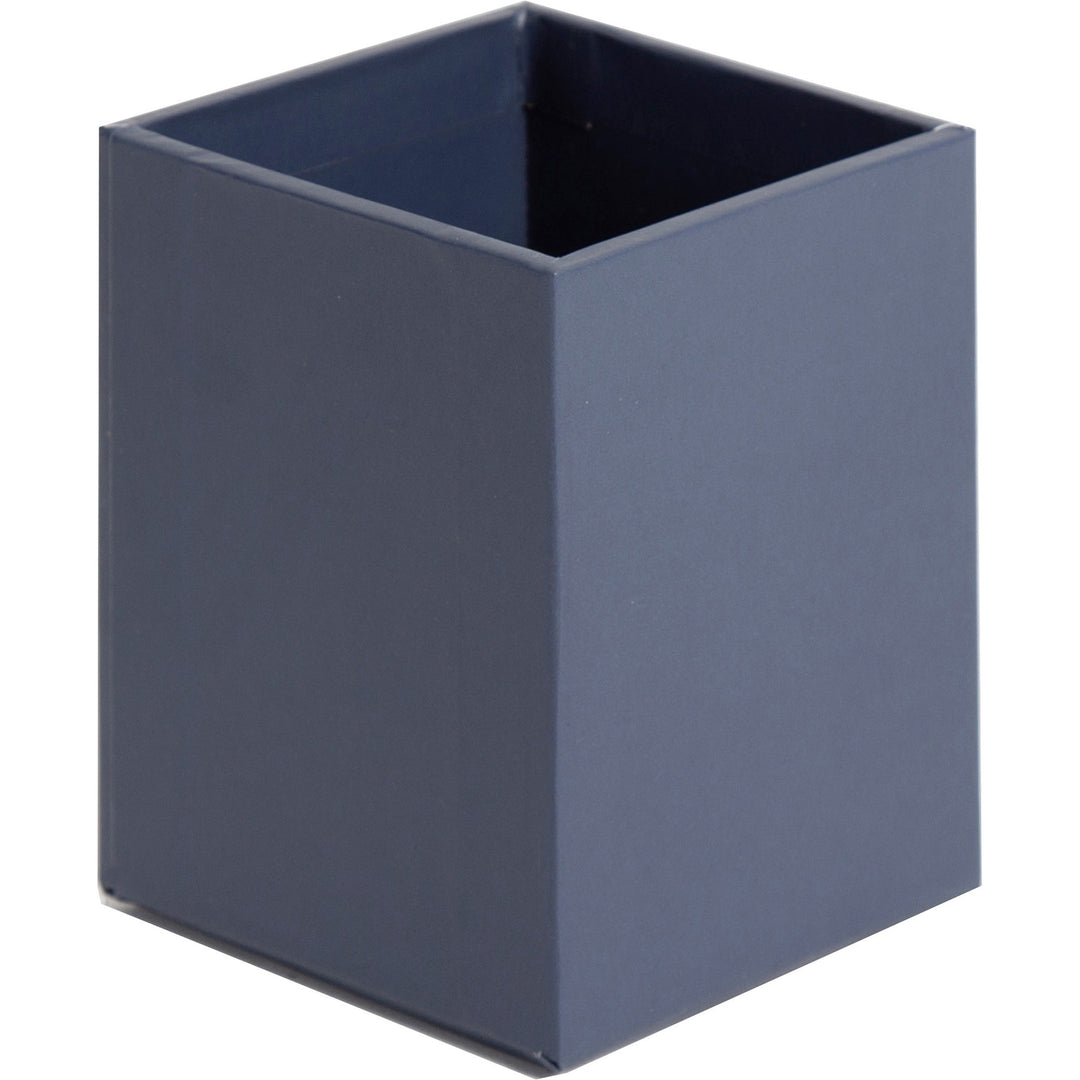 Image of U Brands 3631U0002 4-Piece Desk Organization Set, Desktop, Paper Wrapped, Navy, Chipboard, Paper, 1 Each