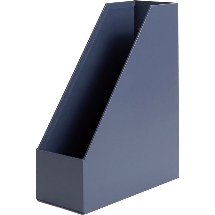 Image of U Brands 3631U0002 4-Piece Desk Organization Set, Desktop, Paper Wrapped, Navy, Chipboard, Paper, 1 Each