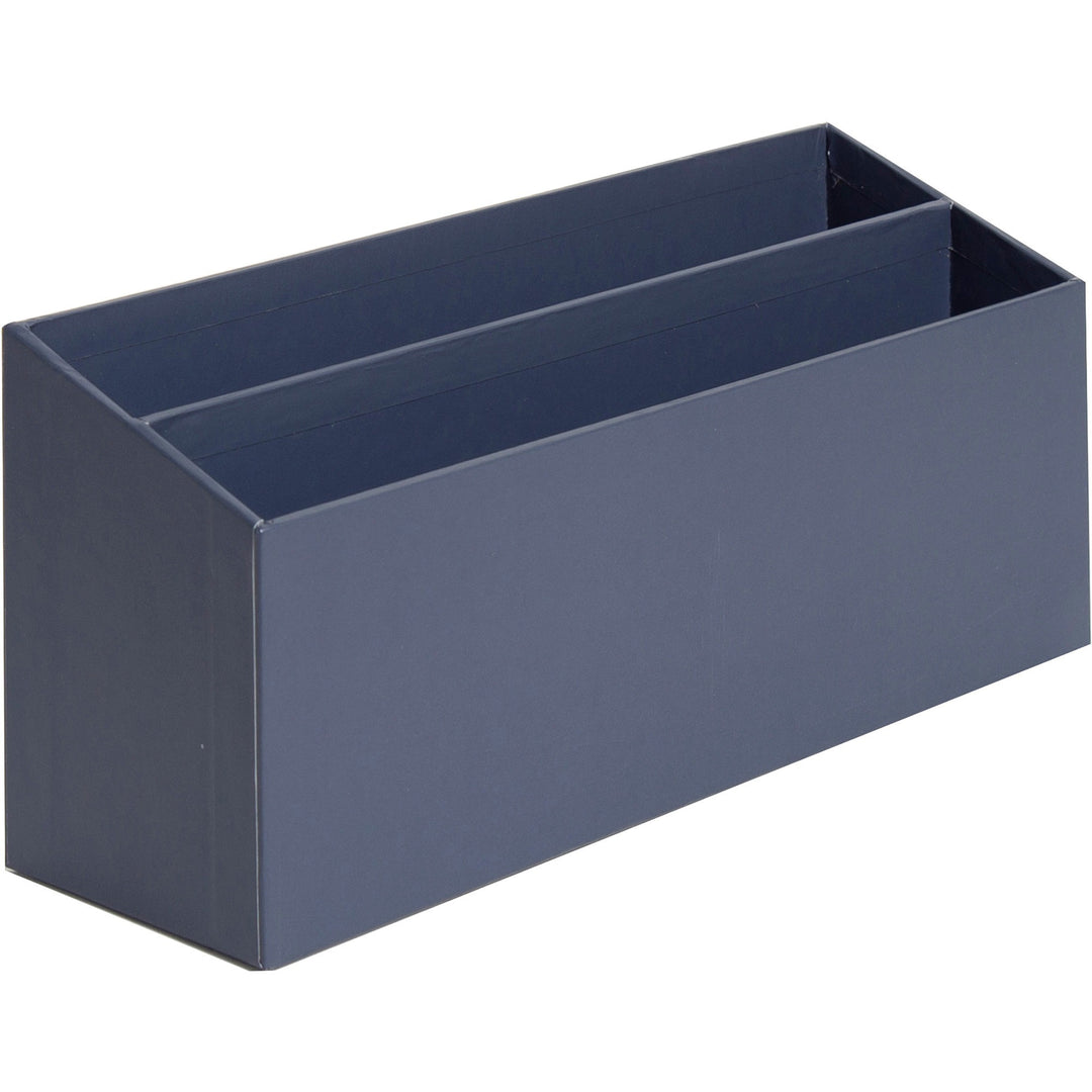 Image of U Brands 3631U0002 4-Piece Desk Organization Set, Desktop, Paper Wrapped, Navy, Chipboard, Paper, 1 Each