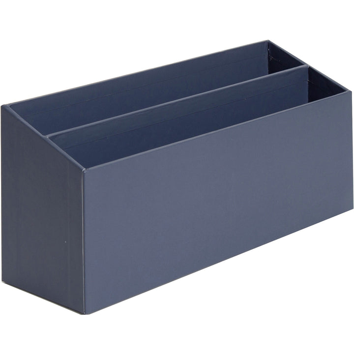 Image of U Brands 3631U0002 4-Piece Desk Organization Set, Desktop, Paper Wrapped, Navy, Chipboard, Paper, 1 Each