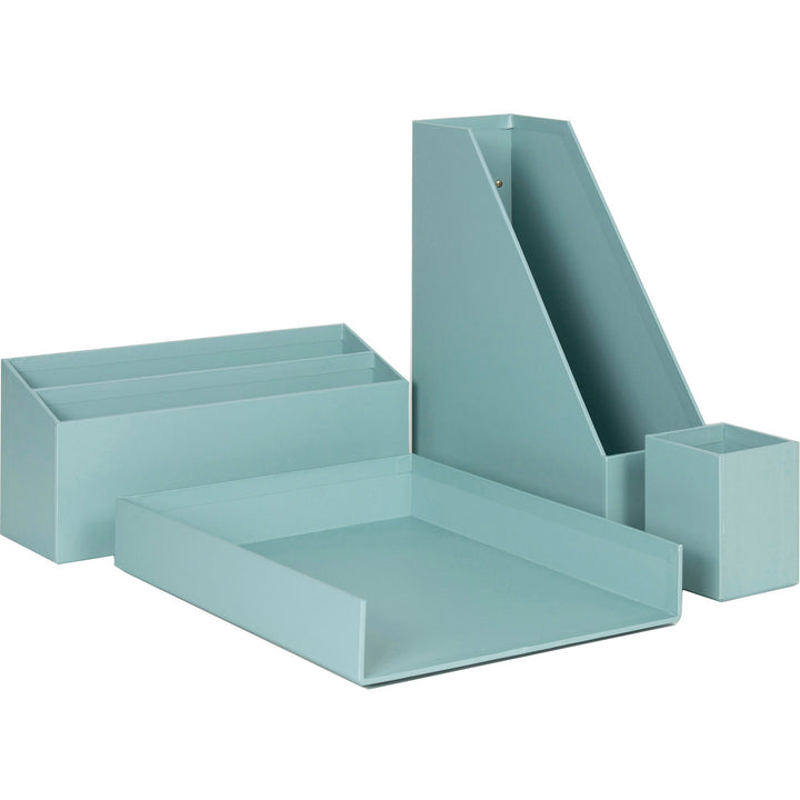Image of U Brands Desktop Set, Solid, 9-3/4"Wx12"Lx4-1/5"H, Teal